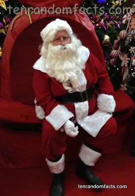 Santa, Person, Beard, Sitting,Christmas Tree, 