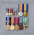 Military Decoration, Australia, War, Medals, Green, Red, Yellow, Blue, Metal, Small, Large
